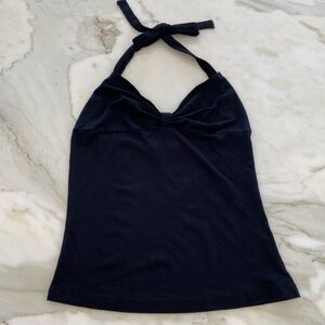 FRENCH CONNECTION BLACK HALTER TOP SMALL NWOTS!